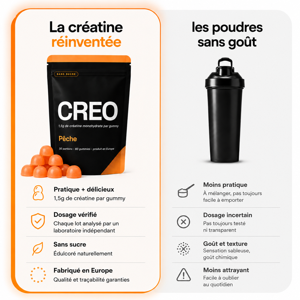 CREO — Gummies Créatine Monohydrate